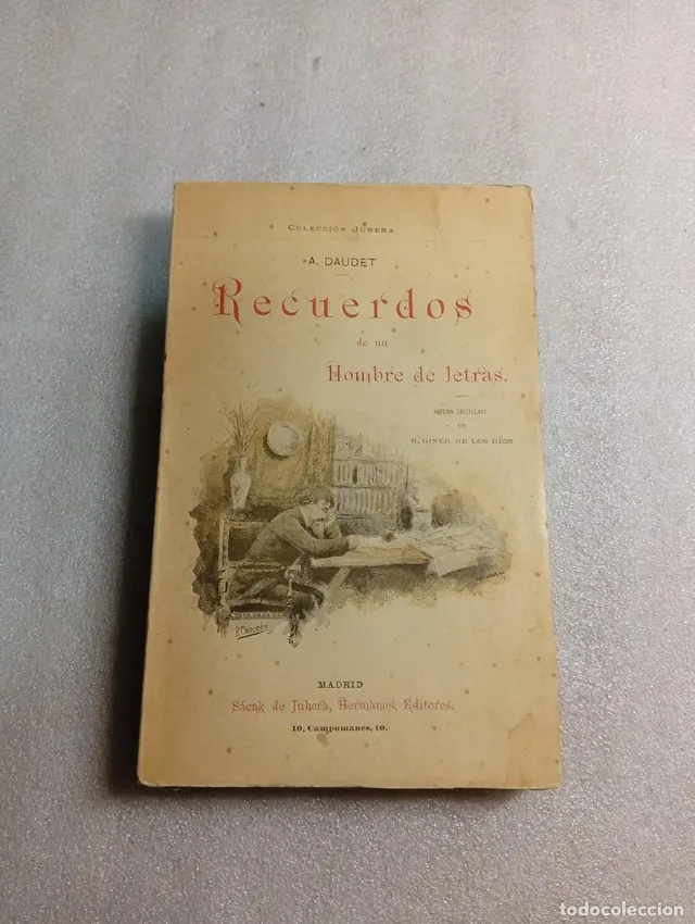 ALFONSO DAUDET. RECUERDOS DE UN HOMBRE DE LETRAS.1890