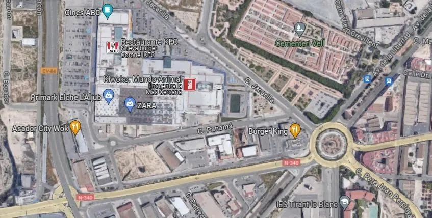 Estructura de nave industrial en Elche.