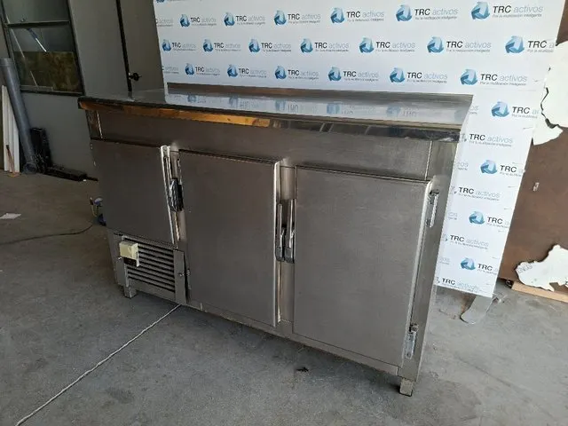 Nevera profesional baja 3 puertas acero inoxidable cocina Al - foto 2