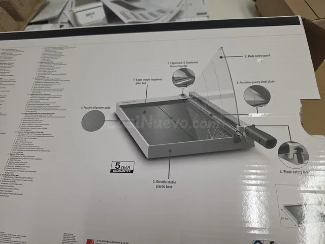 Leitz Office A4+ Guillotine gris/plateado - foto 2