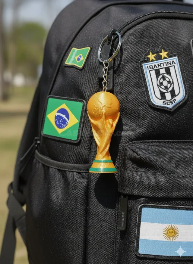 Llavero 3D del Trofeo FIFA 2026 – Edición Coleccionista en E - foto 2