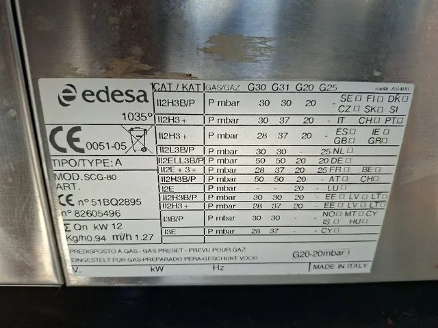 Cocina Profesional de Gas Edesa - foto 3