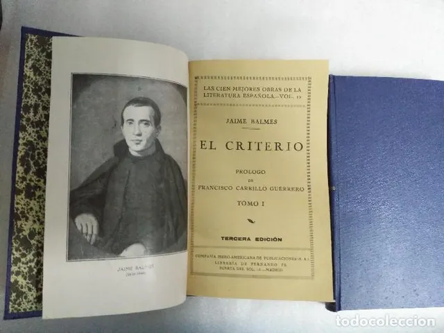 JAIME BELMES EL CRITERIO 2 TOMOS