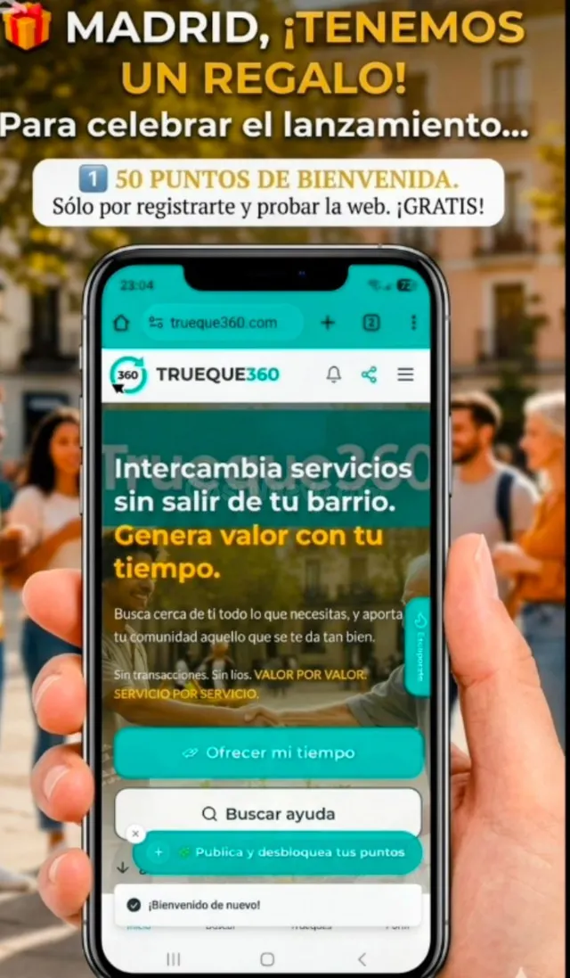 APP GRATUITA HIPERLOCAL PARA TRUEQUE DE SERVICIOS Y CONOCIMI - foto 3