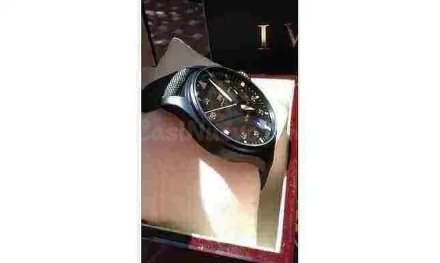 Reloj IWC pilotos caja de acero pvd negra, calibre 7 days - foto 4