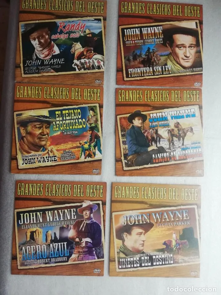 GRANDES CLASICOS DEL OESTE – JOHN WAYNE – 6 PELICULAS DVD