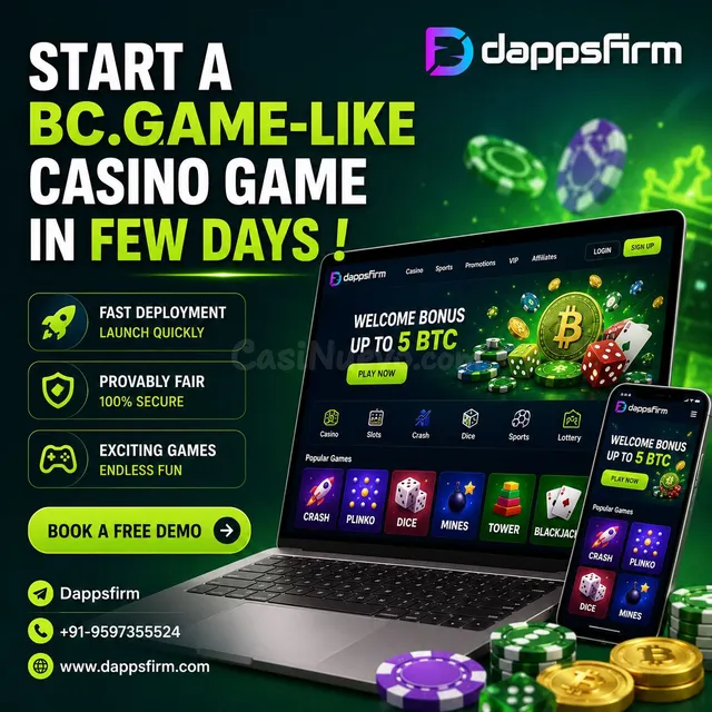 Start Your Own Blockchain Casino with a Scalable BC.Game Clo