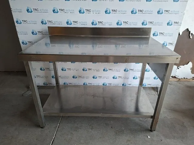Mesa robusta acero inoxidable L'Aldea - Ideal taller o ofici - foto 2