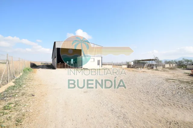 TERRENO PREPARADO PARA EL CULTIVO CON NAVE CORRAL MUY AMPLIA
