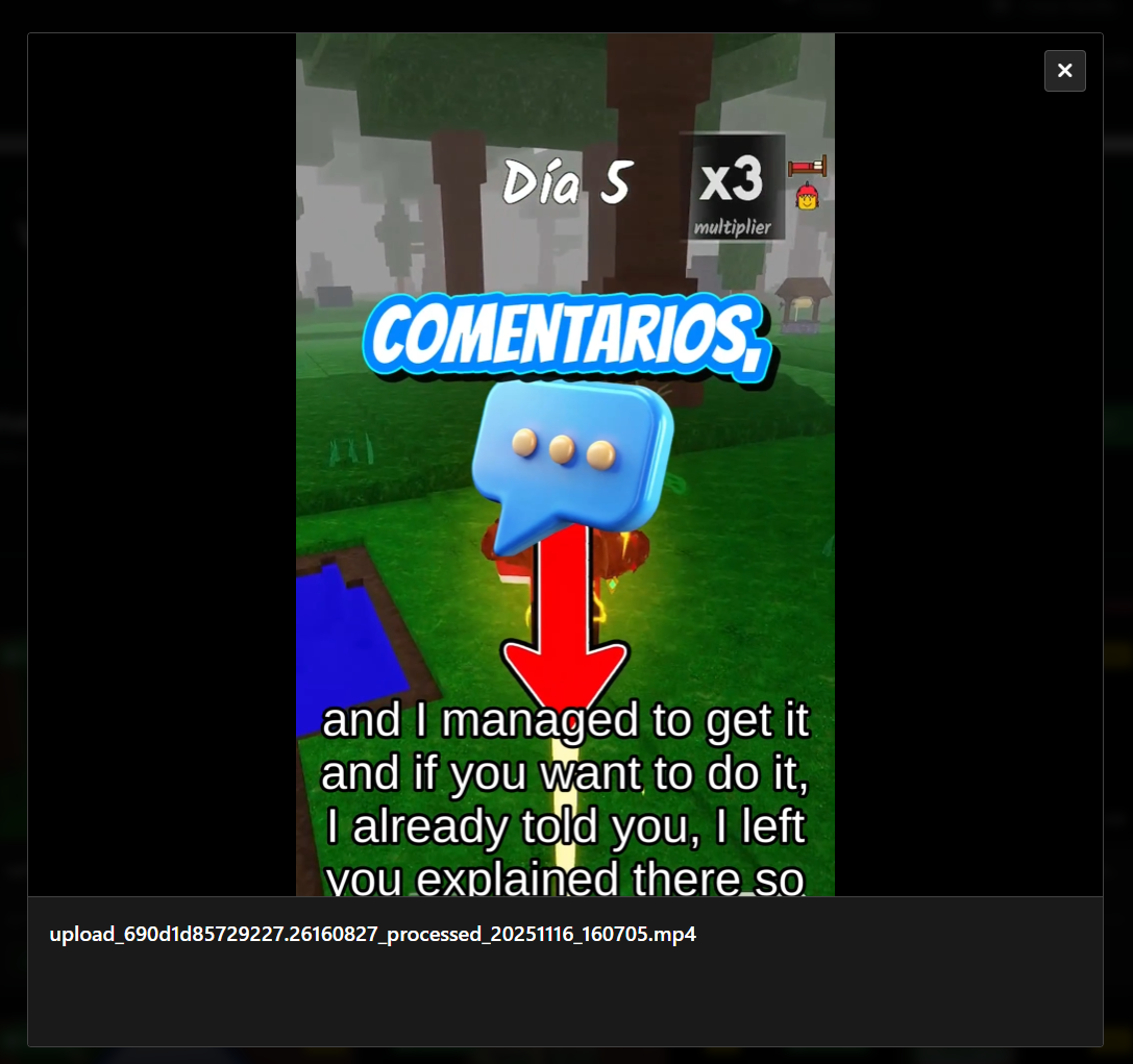 Video de Juego Interactivo