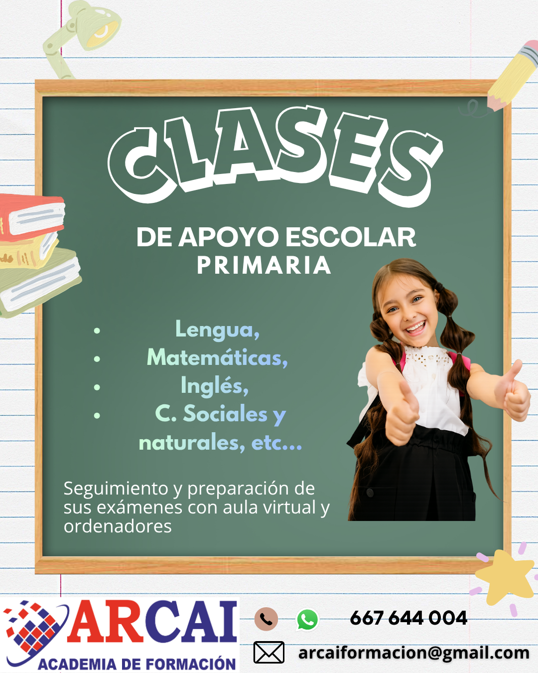 Clases de apoyo para primaria