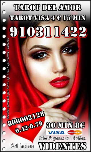 Tarot del Amor con más aciertos tarifa cerrada 20 minutos po