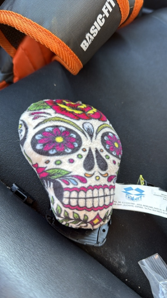 Funda de palanca con diseo de calavera